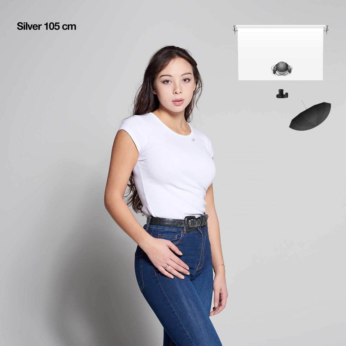 Elinchrom Umbrella 105 cm Shallow Silver